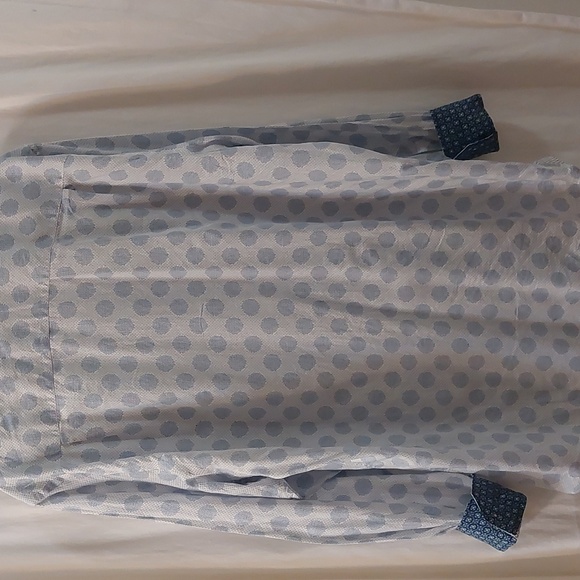 Visconti Black Luchiano Visconti Blue dot long-sleeved shirt Size XL - Picture 9 of 9